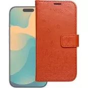 MEZZO knjigasta torbica za IPHONE 17 PRO mačja rjava
