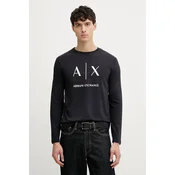 Armani Exchange majica z dolgimi rokavi moška bombažna
