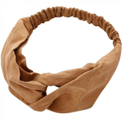 Turban naglavni trak Oxana - rjav KP6641
