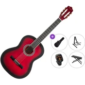 Pasadena PC-10 Premium SET 4/4 Red Burst Klasična kitara