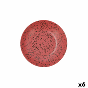 Duboki Tanjur Ariane Oxide Keramika Crvena (O 21 cm) (6 kom.)