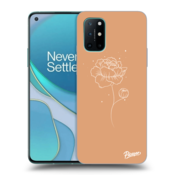 Silikonski črni ovitek za OnePlus 8T - Peonies