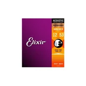 Strune za akustično/western kitaro 12-53 Elixir 16052 Nanoweb bronze