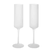 Ferm Living komplet kozarcev na peclju za šampanjec iz stekla Ripple