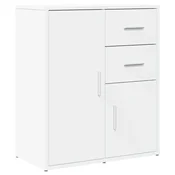 Vidaxl Komoda bela 60x31x70 cm inženirski les