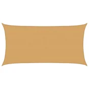 Jedro za zaštitu sunca 160 g/m2 pravokutno pijeska 2,5x5m HDPE