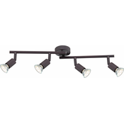 GLOBO 57382-4L - LED spot svetiljka OLIWA 4xGU10/3W/230V crna