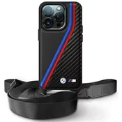 Ovitek BMW BMHCP16X23PSVTK iPhone 16 Pro Max     6.9 black hardcase M Edition Carbon Tricolor Lines & Strap (BMHCP16X23PSVTK)