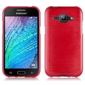 Cadorabo CADORABO Ohišje, združljiv s Samsungom v rdeči barvi, narejen iz fleksibilnega silikona TPU v brušenem dizajnu, (20572389)