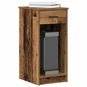 Tower stalak za racunalo s ladicom boja staro drvo 35x45x77 cm
