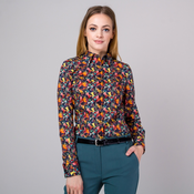 Ženska srajca z barvitim cvetličnim vzorcem 13586