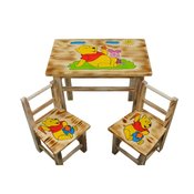 Djecji drveni stolic Medo Winnie the Pooh + 2 stolice