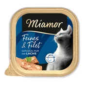 Ekonomicno pakiranje Miamor Feines & Filet 32 x 100 g - Cista perad i losos