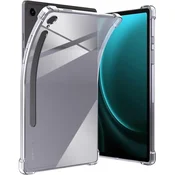 GS Ovitek za Samsung Galaxy Tab S10 Lite/S10 FE/S9 FE, z držalom za pisalo, silikonski, prozoren