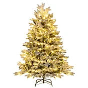 COSTWAY Božično umetno drevo z lučkami LED 146 cm, (5000073812)