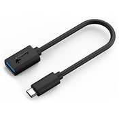 USB redukcija, (3.0), USB C muški - USB A ženski, crni, Genius USB 3.0, do 5Gbps