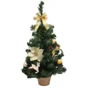 Božično drevesce Jelka za mizo 60cm Golden