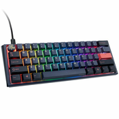 Ducky One 3 Cosmic Blue Mini Gaming Tastatur, RGB LED - MX-Blue (US) DKON2161ST-CUSPDCOVVVC2