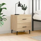 shumee vidaXL Nočna omarica sonoma hrast 40x35x47,5 cm Material na osnovi lesa