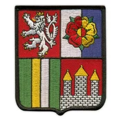 shumee Našitek Južnočeške regije - grb - Podlaga za likanje/toplotno varjenje - Vezen našitek/značka/emblem