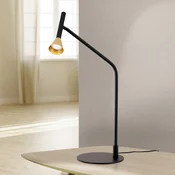 ORION LED stolna lampa Odeon, crna, okretna - spavaca soba - Moderan - crna, mjed - Metal