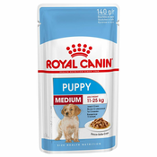 Royal Canin hrana za pse Medium Puppy - sosic 10x140g