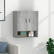 Greatstore Stenska omarica siva sonoma 60x31x70 cm konstruiran les