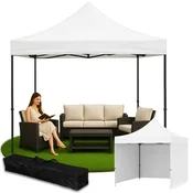 shumee Vrtni paviljon, šotor, komercialni, samosestavljiv, kampiranje, gazebo, 3x3 m, GoGarden