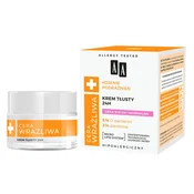 AA Sensitive Skin, mastna krema za suho in normalno kožo, brez dišav, 50 ml