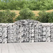Lucne gabionske košare 13kom 300x50x100/120cm pocincano željezo
