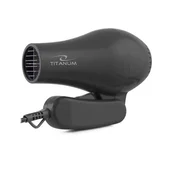 Titanum Sušilec za lase TITANUM TBH003K, črn, 750 W, zaščita pred pregrevanjem, potovalna zasnova, 2 stopnji gretja, 342 g