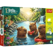 Trefl - Puzzle Treflikova družina, navdihnjena s trendi: kapibare - 160 kosov