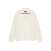 Pull&Bear Pulover volneno bela