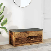 shumee vidaXL klop za shranjevanje starega lesa 102x42x45 cm inženirski les