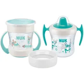 NUK Mini Cups Set Mint/Turquoise skodelica 3v1 6m+ Neutral 160 ml