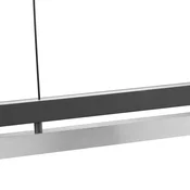 Brilliant LED viseča svetilka Pulse, dolžina 120 cm, črna, kovina - Dnevna soba/jedilnica - Sodobni