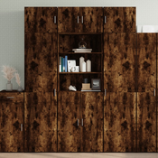 shumee omara za shranjevanje dim. hrast 70x42,5x225 cm inženirski les