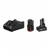 BOSCH GBA 12V Začetni komplet - 1x 2,0 Ah + 1x 4,0 Ah + GAL 12V-40 + torba