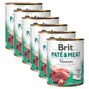 Konzerva Brit Paté & Meat Venison 6x800 g