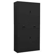 Vidaxl Pisarniška omara antracitna 90x40x180 cm jeklo
