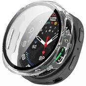 Ovitek z zaščito zaslona Techsuit Defense360 Pro za Samsung Galaxy Watch8 (40mm) - prozoren