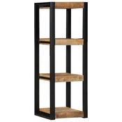 Vidaxl Stenska polica 35x35x100 cm Masivni neobdelan les Mango