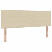Vidaxl Vzglavje krema 160 cm blago