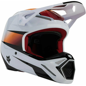 FOX V1 Flora Helmet White/Black XL Čelada