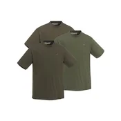Komplet treh (3) kratkih majic PINEWOOD 3-pack Outdoor - zelena, rjava, zeleno/rjava