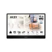 MSI PRO MP161DE E2 Mobiler Monitor – IPS, Lautsprecher, USB-C