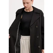Plašč Dkny črna barva, DLEMPQ97