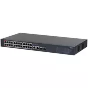 Dahua CS4228-24GT-240 28-portni desktopni gigabitni stikalo z upravljanjem v oblaku s 24 PoE priključki