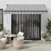 Tenda na automatsko uvlacenje LED antracit i bijela 300x250 cm