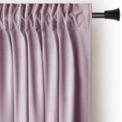 Svetlo rožnata žametna zavesa za delno zatemnitev 140x270 cm Pleat – Restilo